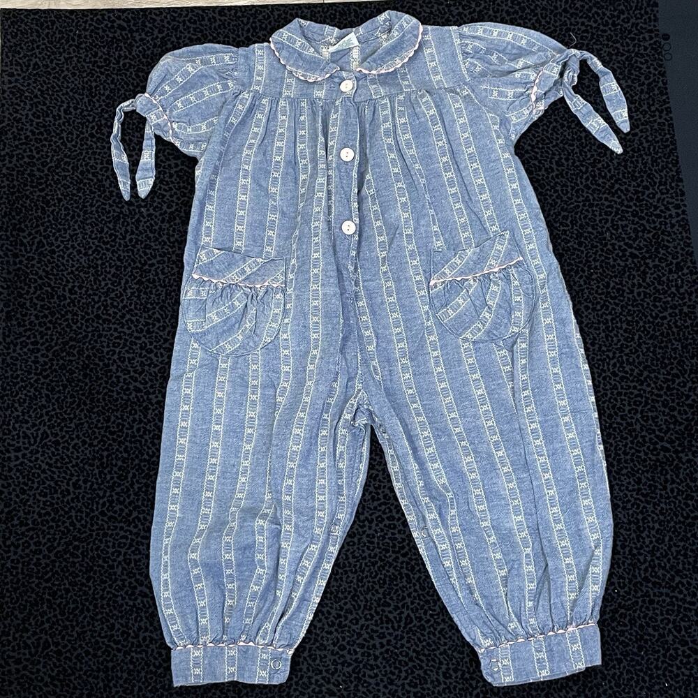 Vintage 90s Baby Girl’s One Piece Romper 18-24 Months Jumper